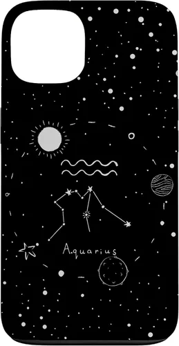 Miniatura 7 de Funda estética con signo del zodiaco celestial para iPhone 12 mini Acuarario
