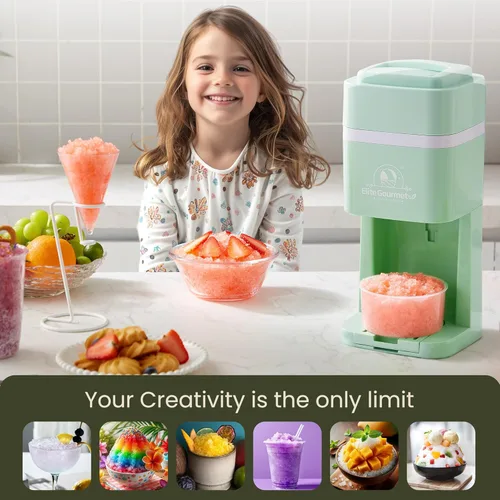 Miniatura 7 de Elite Gourmet Máquina de hielo y cono de nieve afeitado, ESI2215M, granizados refrescantes, Margaritas, Bebidas Boba, Cono de nieve y soporte y Menta