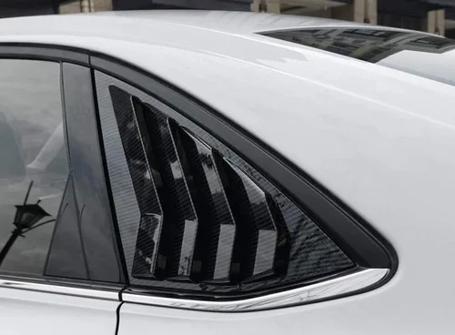 Miniatura 8 de ITrims Accesorios de coche para Volkswagen Jetta MK7 2019 2020 - Rejillas de ventana lateral de automóvil, cubierta de ventilación, obturador, Fibra