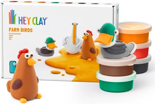 Miniatura 15 de HEY CLAY Colorido modelado de arcilla seca al aire para niños 6 latas con divertidas instrucciones interactivas aplicación - Actividades para niños