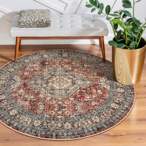 Miniatura 36 de Lahome Alfombra oriental lavable de área pequeña, 2 x 3 pies, para entrada, cocina, ultra fina, suave, tapete antideslizante para puerta de Azul