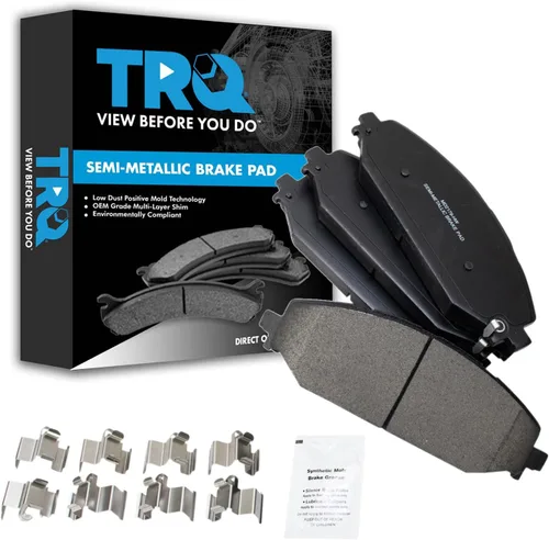 Miniatura 109 de TRQ Pastillas de freno delanteras semi metálicas compatibles con Ford Expedition 2018-2021 F-150 2018-2020 Lincoln Navigator 2018-2022