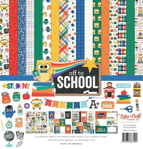 Miniatura 2 de Kit de colección Echo Park de 12 x 12 pulgadas - Primer día de clases