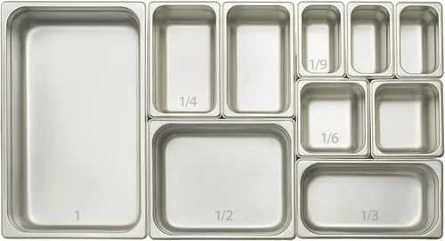 Miniatura 2 de Winco Bandeja de vapor antiatascos de 4 pulgadas, mitad, calibre 24