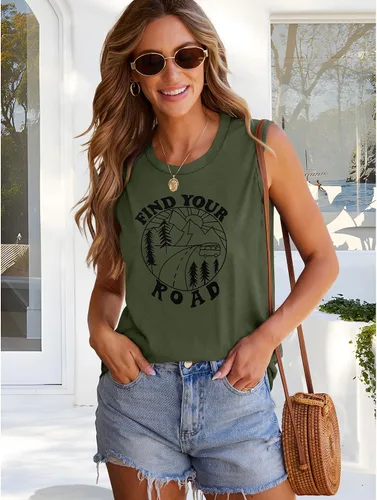 Miniatura 3 de Camisetas sin mangas para mujer, de verano, informales y holgadas, blusas tipo túnica