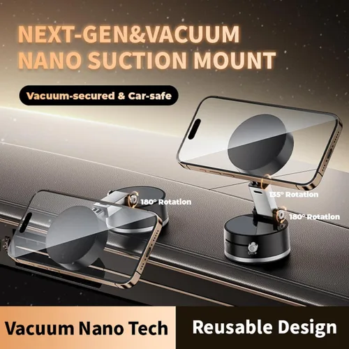 Miniatura 4 de Mayten Soporte magnético para teléfono, soporte de teléfono con aspiradora+diseño de gel TPU para todas las superficies, soporte de coche con fuerte
