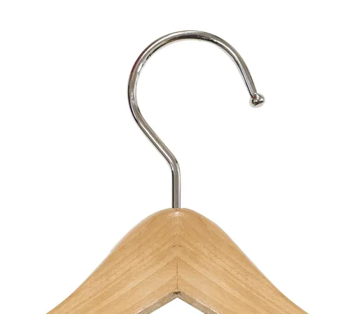 Miniatura 3 de NAHANCO MINI612 - Mini perchas de madera de 6 pulgadas para ropa de muñecas, ropa o accesorios para mascotas, acabado natural (paquete de 12)