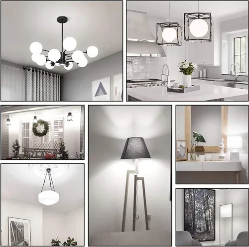 Miniatura 7 de Bombilla LED E26, bombilla LED de maíz de 20 W, equivalente a 180 W, 6000 K, luz blanca diurna, 2000 lúmenes, no regulable, sin parpadeo, ventilador