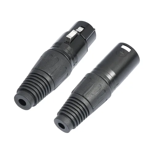 Miniatura 3 de Paquete de 10 conectores XLR, 5 pares XLR de 3 pines macho/hembra, conector de cable de micrófono de audio, conector de audio, 3 pines XLR, extremos