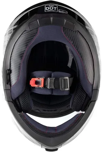 Miniatura 7 de Casco de motocicleta modular para adultos DOT con anteojos de sol retráctiles de cara completa abatibles Typhoon TH158