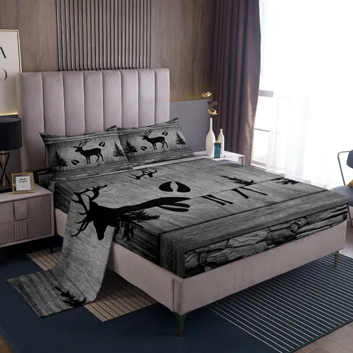 Miniatura 30 de Manfei Juego de sábanas de acuarela floral tamaño individual, juego de ropa de cama con flores botánicas, juego de sábanas de dibujos animados