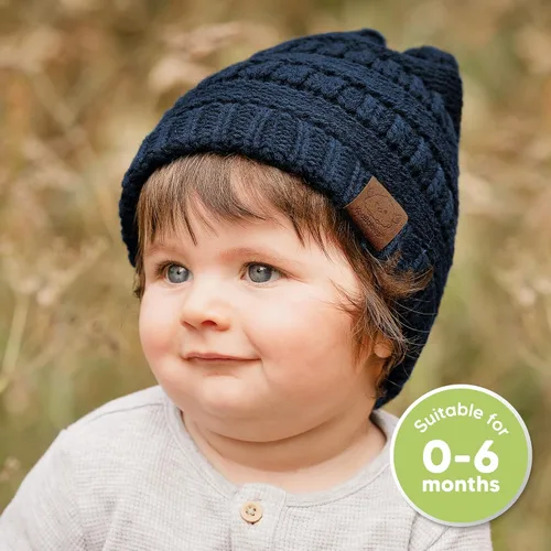 Miniatura 83 de KeaBabies 3-Pack Baby Beanies for Boys, Girls - Stretchy Knit Baby Hats, Cute Newborn