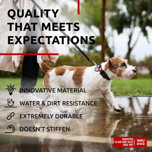 Miniatura 3 de WAUDOG Collar de Perro Impermeable – Collar Ajustable para Perros Grandes, Pequeños y Medianos – Collares de Perro de Servicio Pesado con Cierre