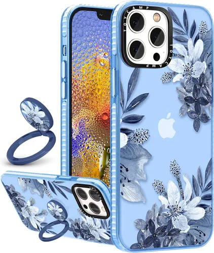 Miniatura 23 de Toycamp Funda para iPhone 13 Pro Max Blanca Con soporte de anillo, lindo astronauta, divertido diseño de dibujos animados, para niñas