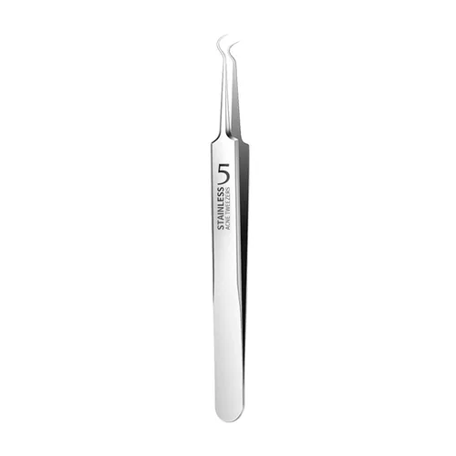 Miniatura 10 de Pinzas para eliminar espinillas de acné, con caja, de acero inoxidable, extractor de puntos negros, para salón de belleza y hogar plateado