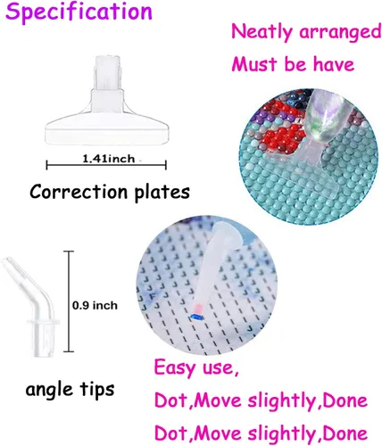 Miniatura 8 de Praise V Do Kit de herramientas de accesorios de taladro de pintura de diamante, 5D hecho a mano con diamantes para taladro, puntas de lápiz Rojo