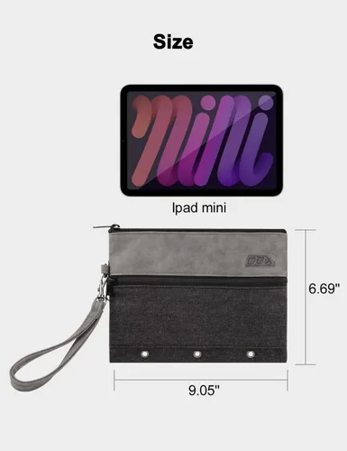 Miniatura 6 de GOX Neceser de viaje con cremallera, organizador electrónico de viaje para mujeres y hombres, Negro