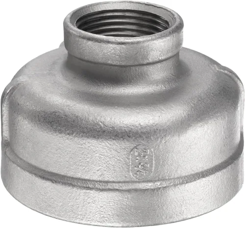 Miniatura 18 de HARFINGTON Acoplamiento Reductor 1-1/2" x 1" NPT Roscado Hembra 304 Acero Inoxidable Reductor Cónico Conexión de Tubería Fundida Adoptado para Tubo