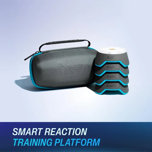 Miniatura 3 de Kit de entrenamiento de reacción de fútbol BlazePod – 4 cápsulas de luz inteligentes para velocidad, control del balón y coeficiente de juego