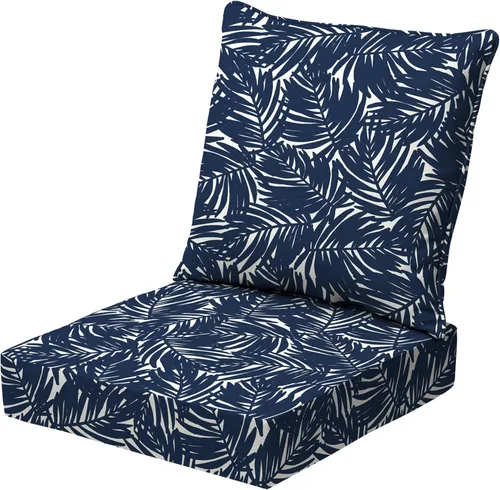 Miniatura 68 de Arden Outdoor Deep Seat Cushion Set, 24 x 24 pulgadas, Cojín para patio resistente al clima, a la lluvia y a la decoloración para silla, sofá y sofá