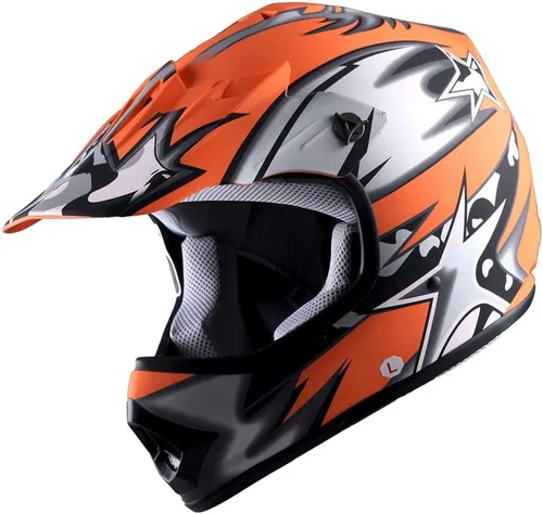 Miniatura 8 de WOW Youth Kids Motocross BMX MX ATV Dirt Bike Moutain Helmet Storm Black