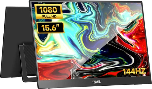 Monitor portátil para juegos de 15.6 pulgadas, pantalla IPS USB-C HDMI 144 Hz, pantalla ultradelgada portátil, monitor de computadora portátil para