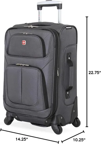 Miniatura 129 de SwissGear - Equipaje suave expandible Sion con ruedas, Negro