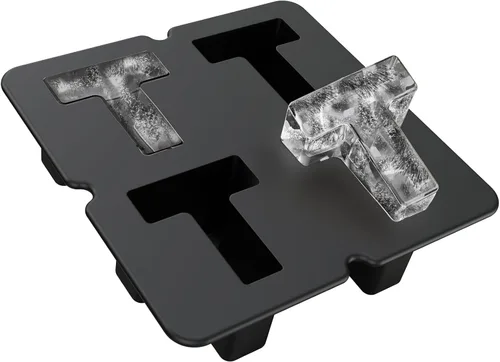 Miniatura 15 de Molde personalizado para cubitos de hielo Letra N - Molde de hielo de silicona con letras para moldes de cubitos de hielo personalizados y moldes