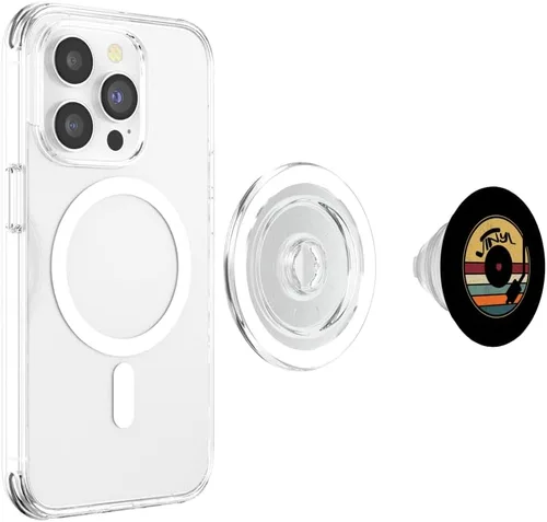 Miniatura 4 de Disco de vinilo retro LP de regalo - Vinilos vintage PopSockets MagSafe PopGrip para iPhone
