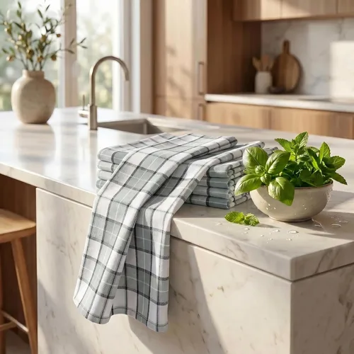 Miniatura 129 de Urban Villa Toallas de cocina 100% algodón para cocina (juego de 6) 20"x30" toallas de cocina altamente absorbentes, juego de ropa de cocina