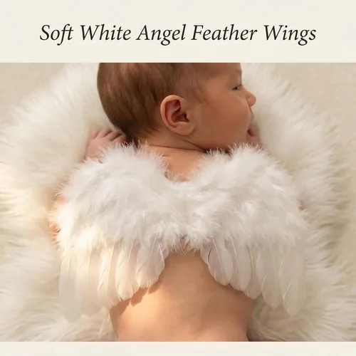 Miniatura 4 de AMOR PRESENT Alas de ángel para bebé, 5 piezas de ropa para sesión de fotos de recién nacido, alas de ángel blanco, conjunto de disfraz de Cupido