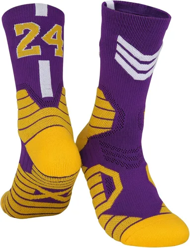 Miniatura 4 de OPALOS Paquete de 6 calcetines para niños baloncesto fútbol senderismo esquí deportes al aire libre pantorrilla gruesa calcetines de tripulación
