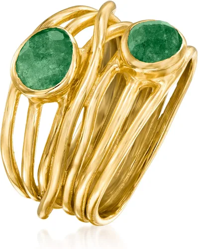 Miniatura 3 de Ross-Simons Anillo de carretera con piedras preciosas en oro de 18 quilates sobre plata esterlina