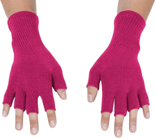Miniatura 6 de Gravity Threads Guantes de invierno unisex para hombre y mujer, de punto elástico, sin dedos