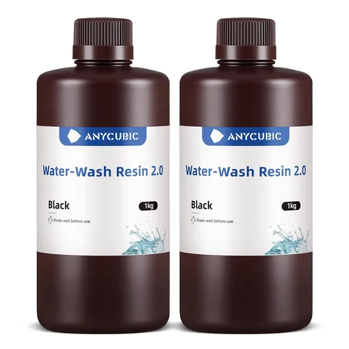 Miniatura 18 de ANYCUBIC Resina de impresora 3D lavable al agua 2.0, resina 3D de alta precisión de 405 nm, resina de fotopolímero de baja contracción para Gris