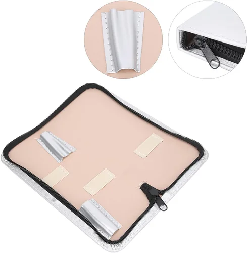 Miniatura 6 de Estuche grande para estilista para peluqueros, bolsa de cuero sintético para tijeras, soporte para tijeras de peluquería, herramientas de salón