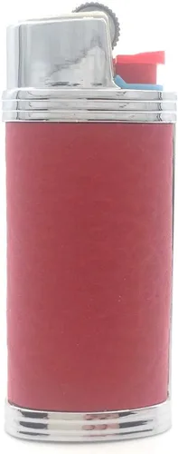 Miniatura 11 de Funda de cuero de metal para encendedor BIC Mini J5 Negro