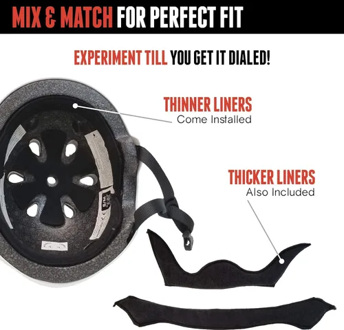 Miniatura 20 de Triple Eight Casco de bicicleta y monopatín con doble certificación Gun Matte
