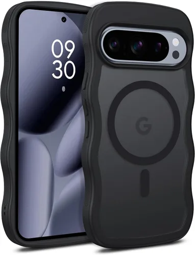 Miniatura 19 de BENTOBEN Magnetic for Google Pixel 10 Case Cute, Curly Wavy Pixel10 Case [Compatible with MagSafe], Anti-Slip Shockproof Matte Slim Women Girls Boys