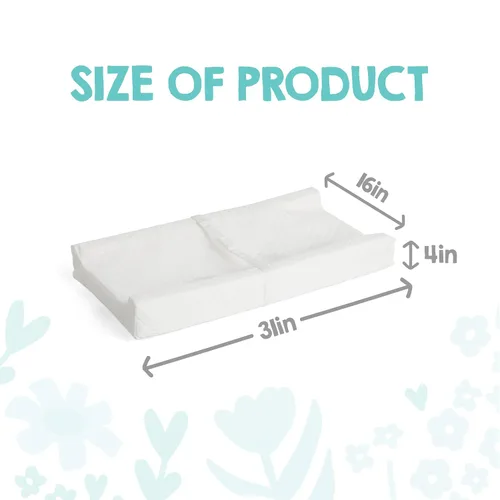 Miniatura 4 de Regalo Baby Basics - Cambiador antideslizante para bebés con sistema patentado de fácil agarre, funda resistente al agua, compatible con fundas