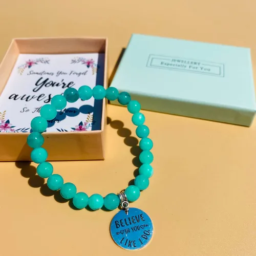 Miniatura 3 de Regalos para amigas para mujeres, pulsera de piedra natural, pulseras de amistad para mujeres, idea de regalo inspiradora para compañeras