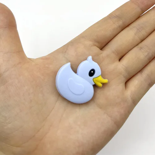 Miniatura 7 de 10 cuentas de pato coloridas en forma de pato, cuentas focales para bolígrafo, fabricación de llaveros, pulseras de joyería, collares, fabricación