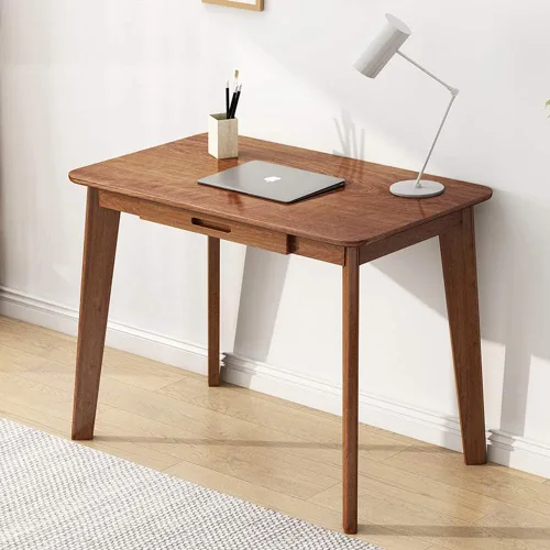 IOTXY Escritorio de Escritura de Madera Maciza - Mesa de Trabajo de Oficina en Casa con Cajón, Mesa de Trabajo y Estudio para Computadora Portátil