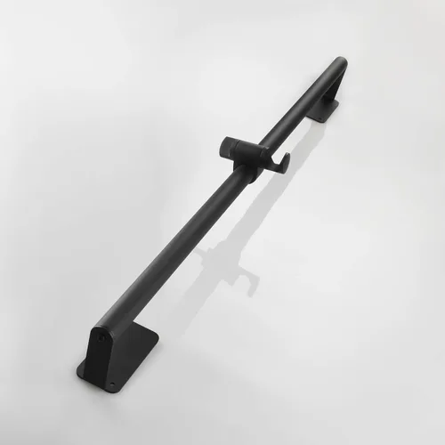 Miniatura 4 de Barra deslizante de ducha negra de acero inoxidable 31,5 pulgadas para baño sin perforaciones