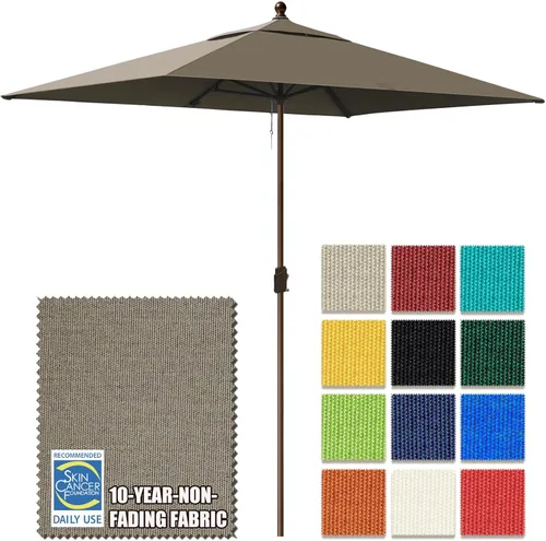 Miniatura 13 de EliteShade USA Sombrilla de Mercado de 9 Pies con Garantía de 10 Años Sin Decoloración, Sombrilla de Patio, Sombrilla de Mesa para Exteriores