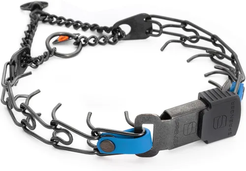 Miniatura 18 de Collar para Perro Herm Sprenger de Acero Inoxidable Negro con Hebilla de Liberación Rápida ClicLock y Inserción de Biothane Collar de Entrenamiento