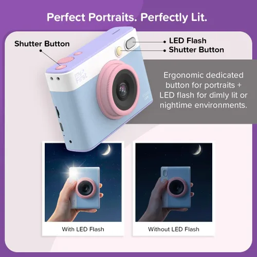 Miniatura 6 de Nueva Cámara myFirst Insta Lux - Cámara Digital de Impresión Instantánea a Todo Color, Impresora Fotográfica Móvil, Idea de Regalo de Cumpleaños