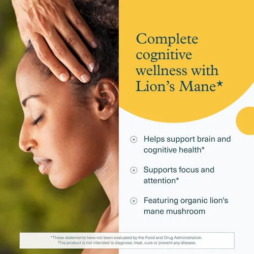 Miniatura 3 de Youtheory Lion's Mane Plus - Suplemento de hongos con Cognizin - Ofrece enfoque y apoyo cerebral* - 60 cápsulas vegetarianas