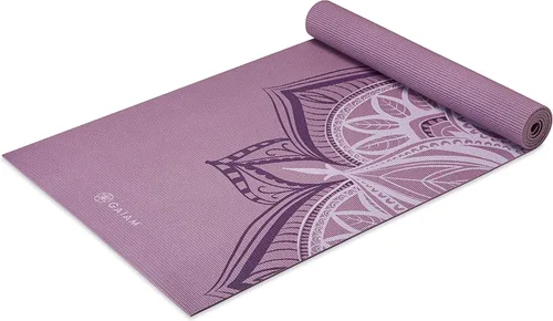 Miniatura 19 de Gaiam - Esterilla de yoga premium de 5mm con estampado, gruesa y antideslizante para todo tipo de yoga, pilates y entrenamientos en el suelo