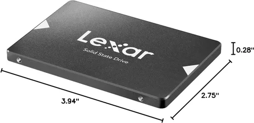 Miniatura 8 de Lexar Unidad interna de estado sólido SSD NS100 de 128 GB SATA III de 2.5 pulgadas, lectura de hasta 520 MB/s, gris (LNS100-128RBNA)